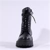 Gabor Merry Chunky Laced D Ring Boot - Black Leather