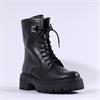 Gabor Merry Chunky Laced D Ring Boot - Black Leather