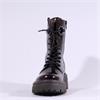 Gabor Merry Chunky Laced D Ring Boot - Dark Brown Patent