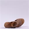 Gabor Lapel Square Buckle Wedge Sandal - Peanut Suede