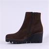 Gabor Utopia Platform Wedge Boot - Brown Suede