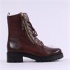 Gabor Countdown Lace Zip Military Boot - Cognac Leather