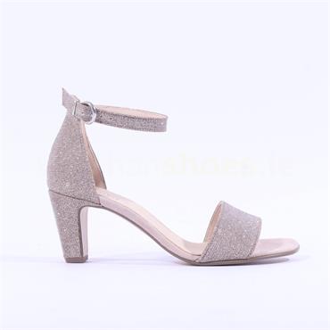 Gabor Unicorn Ankle Strap Mid Heel - Rose Gold