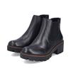 Rieker Platform Gusset Ankle Boot - Black