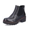 Rieker Platform Gusset Ankle Boot - Black