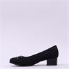 Jana Zatora Block Heel Link Court Shoe - Black
