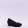Jana Zatora Block Heel Link Court Shoe - Black