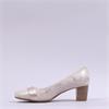 Jana Abura Diamante Band Court Shoe - Beige Gold