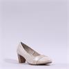 Jana Abura Diamante Band Court Shoe - Beige Gold