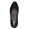 Jana Abura Diamante Band Court Shoe - Black Suede