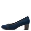 Jana Abura Diamante Band Court Shoe - Navy Suede