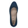 Jana Abura Diamante Band Court Shoe - Navy Suede