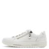 Jana Sitane Elasticated Lace Trainer - White Silver