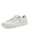 Jana Sitane Elasticated Lace Trainer - White Silver