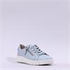 Jana Luna Bungee Lace Side Zip Trainer - Light Blue Leather