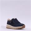 Jana Kalo Laced Side Zip Trainer - Navy