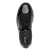 Jana Laced Platform Trainer Side Zip - Black Patent