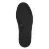 Jana Laced Platform Trainer Side Zip - Pewter Black