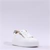 Jana Laced Platform Trainer Side Zip - White