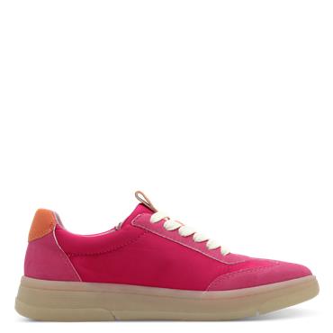 Jana Zango Gum Sole Twin Stripe Trainer - Fuchsia Combi
