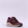 Jana Paro Side Zip Laced Trainer - Bordo