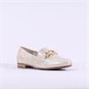 Jana Mena Link Detail Slip On Loafer - Gold Metallic