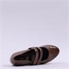 Jana Zatora 2 Strap  Block Heel Shoe - Taupe Patent