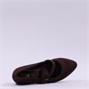Jana Nebu Strap Block Heel Shoe - Mocha Suede