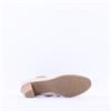 Jana Abura Cross Strap Block Heel Shoe - Beige Gold