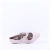 Jana Abura Cross Strap Block Heel Shoe - Beige Gold