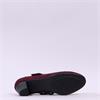 Jana Abura Cross Strap Block Heel Shoe - Bordo