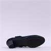 Jana Abura Cross Strap Block Heel Shoe - Navy Suede