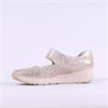 Jana Eloq Perforated Velcro Strap Shoe - Rose Gold