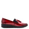 Jana Eloq Tassle Wedge Loafer - Red Patent
