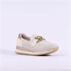 Jana Somon Loafer With Link Detail - Beige Leopard Combi