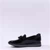 Jana Somon Loafer With Link Detail - Black Patent
