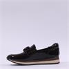 Jana Somon Loafer With Link Detail - Mocha Patent