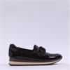 Jana Somon Loafer With Link Detail - Mocha Patent