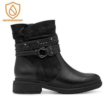 Jana Susina Strappy Detail Ankle Boot - Black