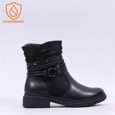 Jana Susina Strappy Detail Ankle Boot - Black