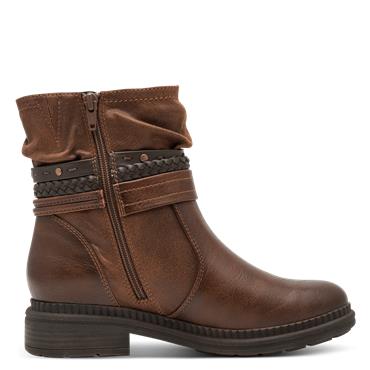 Jana Susina Strappy Detail Ankle Boot - Cognac