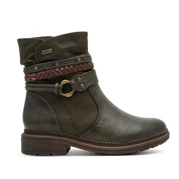 Jana Susina Strappy Detail Ankle Boot - Olive