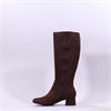 Jana Edin Block Heel Long Boot - Mocca