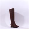 Jana Edin Block Heel Long Boot - Mocca