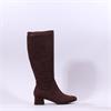 Jana Edin Block Heel Long Boot - Mocca