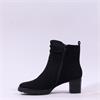Jana Lilia Block Heel Ankle Boot - Black