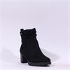 Jana Lilia Block Heel Ankle Boot - Black
