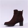 Jana Lilia Block Heel Ankle Boot - Mocca