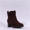 Jana Lilia Block Heel Ankle Boot - Mocca