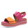Jana Elenore Double Velcro Strap Sandal - Fuchsia Orange